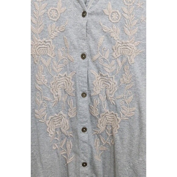 Soft Surroundings Women's Size Small Dress Button Up Contrast Panel Embroidered - Picture 5 of 14